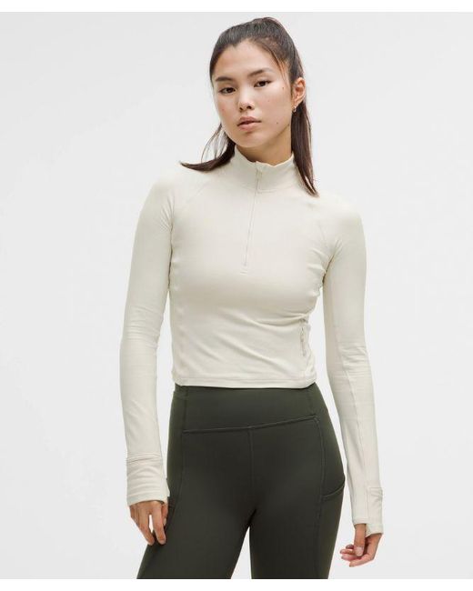 lululemon athletica Natural It'S Rulu Cropped Half Zip