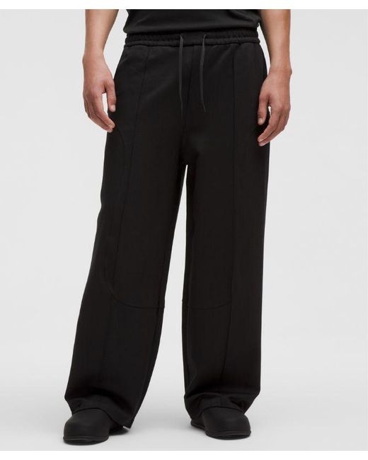 lululemon athletica Black – Ponte Wide-Leg Pintuck Trousers Slnsh Collection – – Size Large for men