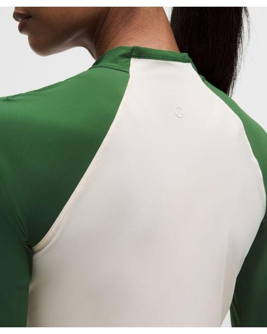 lululemon athletica Green – Uv-Protective Mockneck Long-Sleeve Shirt – – Size Large