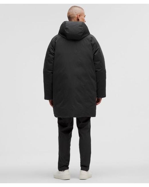 lululemon athletica Black Cold Weather 700-Down-Fill Parka for men