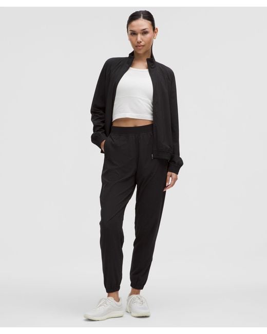 lululemon Adapted State Perforated Track Jacket in Black | Lyst