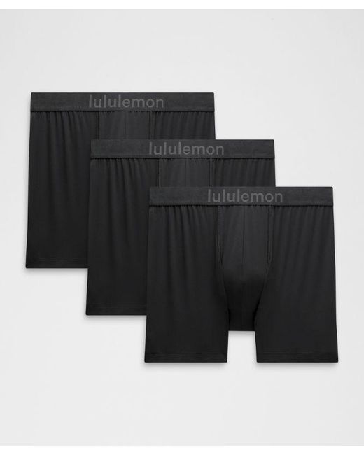 lululemon athletica Black Soft Stretch Active Boxer Brief 5" for men
