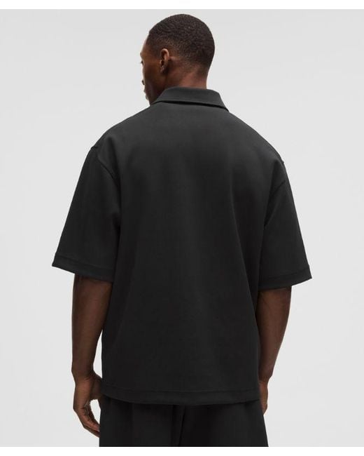 lululemon athletica Black Grand Standard Short-Sleeve Polo for men