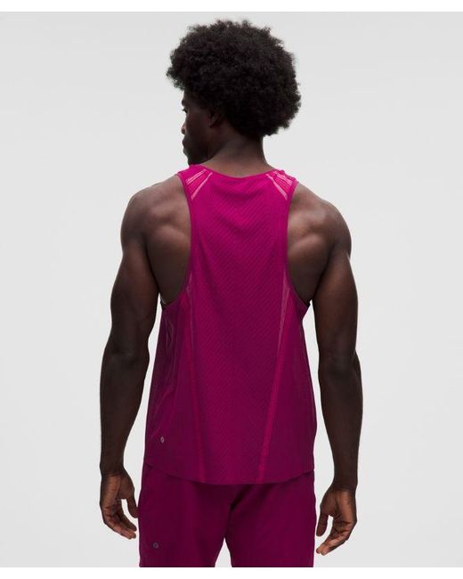 lululemon athletica Purple – Fast And Free Airflow Running Singlet – – Size Large for men