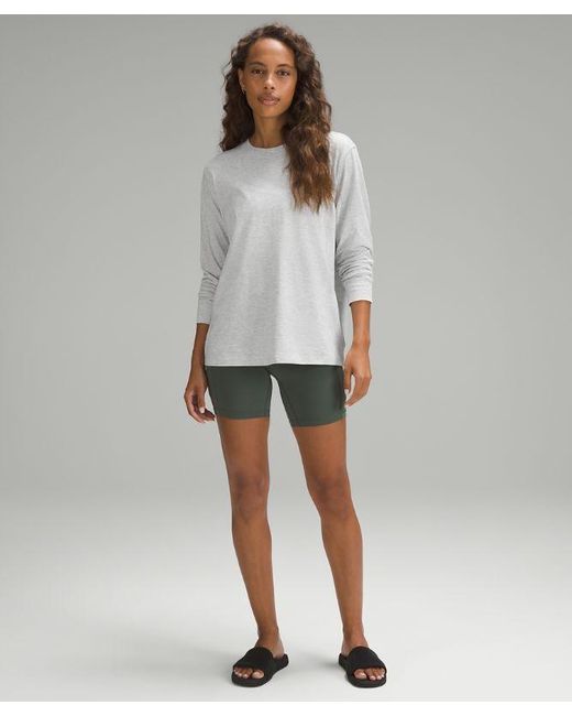 lululemon athletica Gray All Yours Long-sleeve Shirt