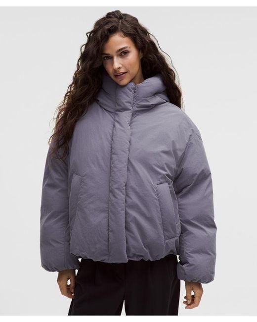 lululemon athletica Purple – Bubble-Hem 600-Down-Fill Puffer Jacket – – Size Large