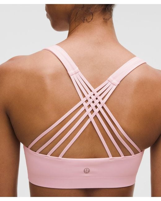 lululemon athletica Pink Flexyflex Strappy Yoga Bra