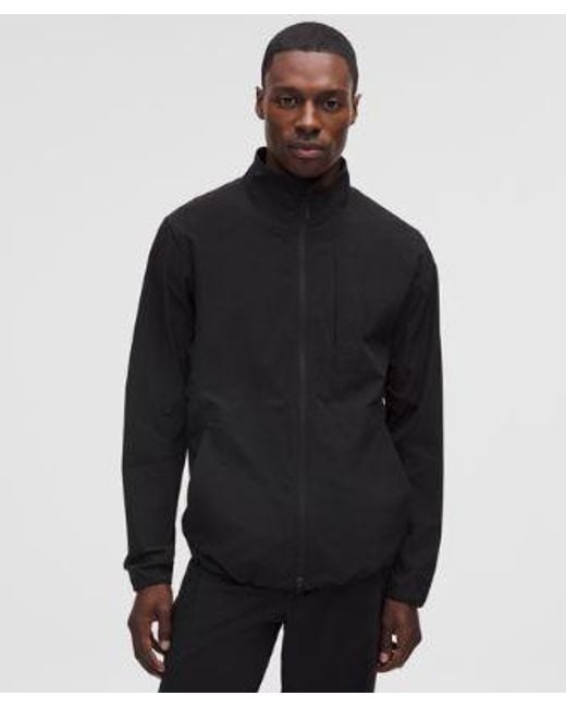 lululemon athletica Black Sojourn Windbreaker Jacket for men