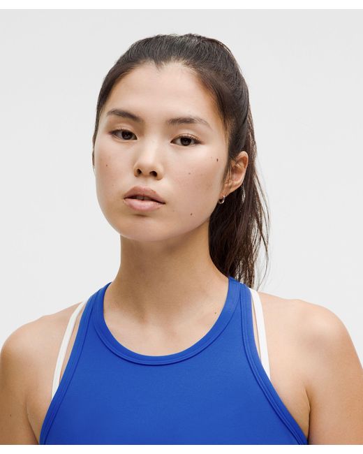 lululemon athletica Blue Align Waist-Length Racerback Tank Top