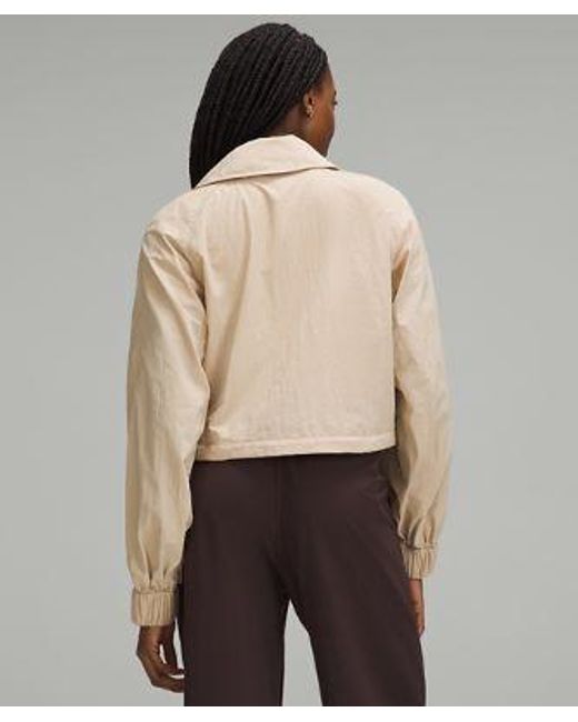 lululemon athletica Natural Cropped Trench Jacket