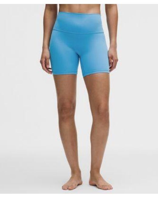 lululemon athletica Blue Align High-Rise Short 6"