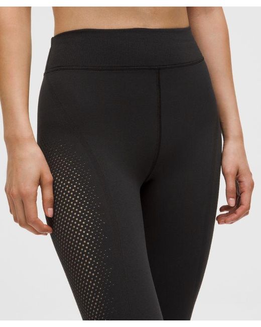 lululemon athletica Black – Revealknit High-Rise Tight Leggings Slnsh Collection – 28" – – Size 16