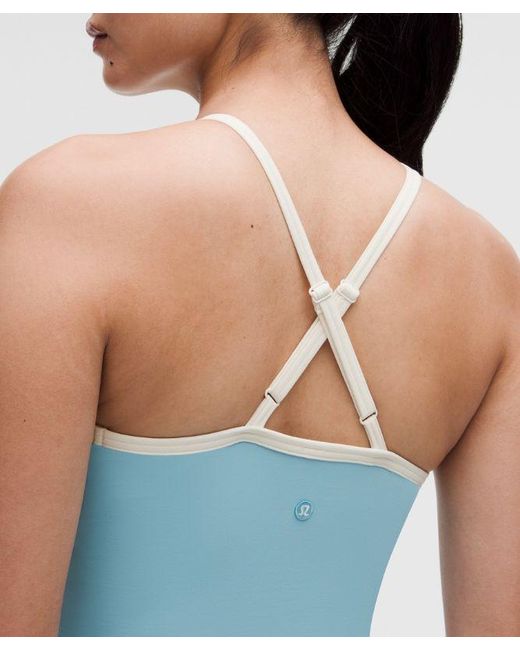 lululemon athletica Blue – Ace Advantage Mesh-Panel Tennis Tank Top – – Size Large