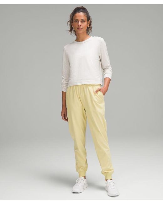 lululemon athletica Natural Classic-fit Long-sleeve Shirt - Cotton-blend - Color White - Size 12