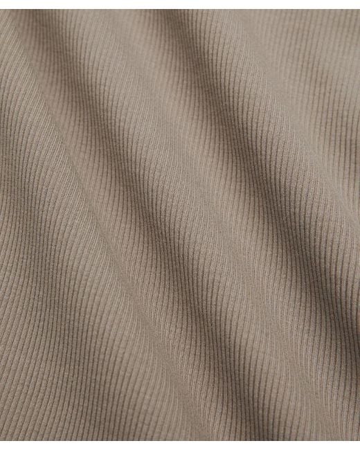 lululemon athletica Brown – Little Ribbed Long-Sleeve Tee – – Size 6