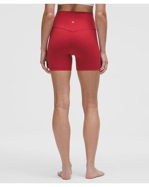 lululemon athletica Red Align High-Rise Short 6"