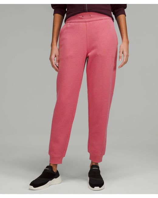 lululemon athletica Scuba Highrise Joggers in Pink Lyst