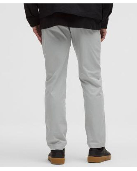 lululemon athletica Multicolor Abc Classic-fit 5 Pocket Trousers 34"l Warpstreme - Color Silver/grey - Size 30 for men