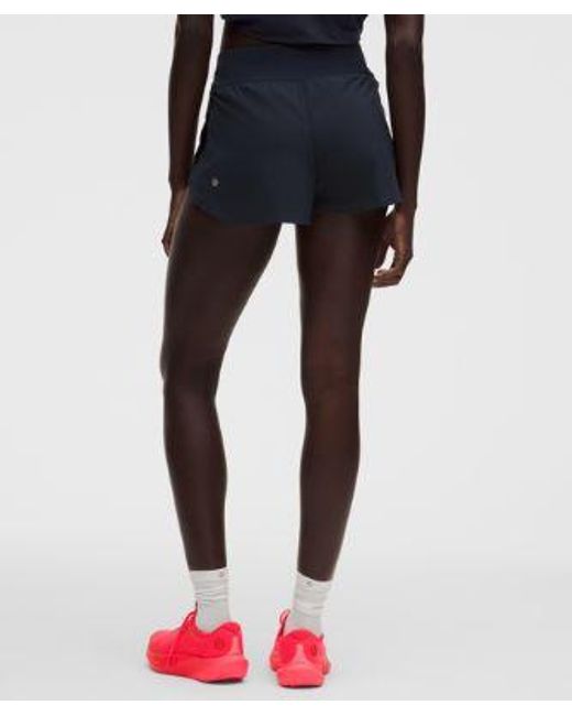 lululemon athletica Blue Fast And Free High-Rise Classic-Fit Split Short 3"