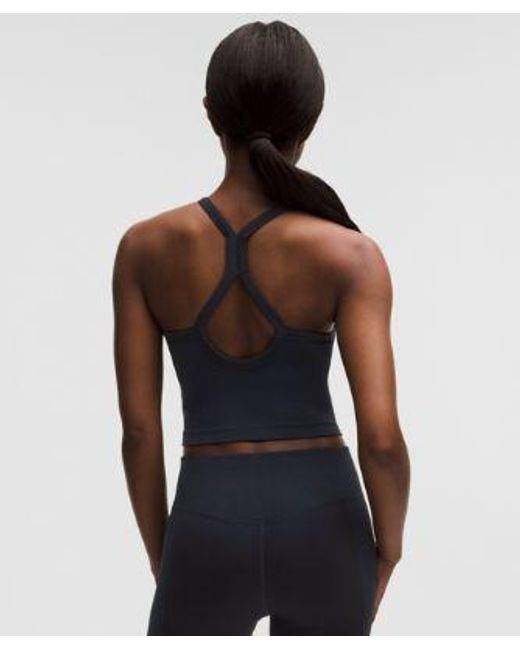 lululemon athletica Blue – Get Low Cross-Back Training Tank Top Light Support, B/C Cup – – Size Large