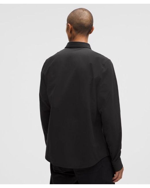 lululemon athletica Black New Venture Long-Sleeve Shirt for men