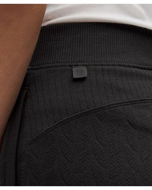 lululemon athletica Black Engineered Warmth Cable-Knit Pant