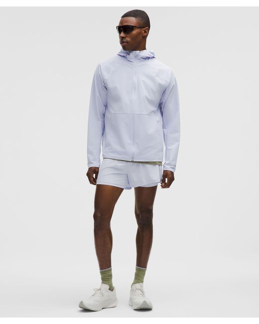 lululemon athletica White Mile Maker Ripstop Lined Short 4" for men