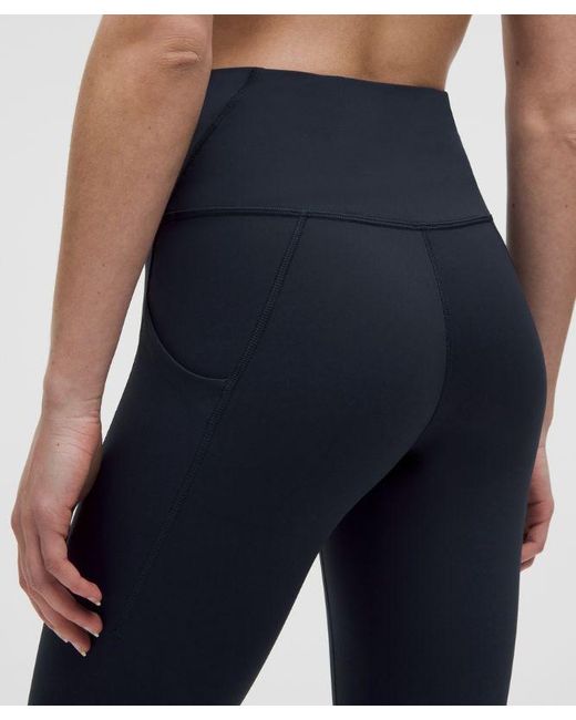 lululemon athletica Blue Wunder Train High-Rise Tight With Pockets 25"