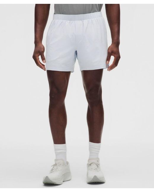lululemon athletica Gray – Mile Maker Lined Shorts – 6" – – Size Large for men