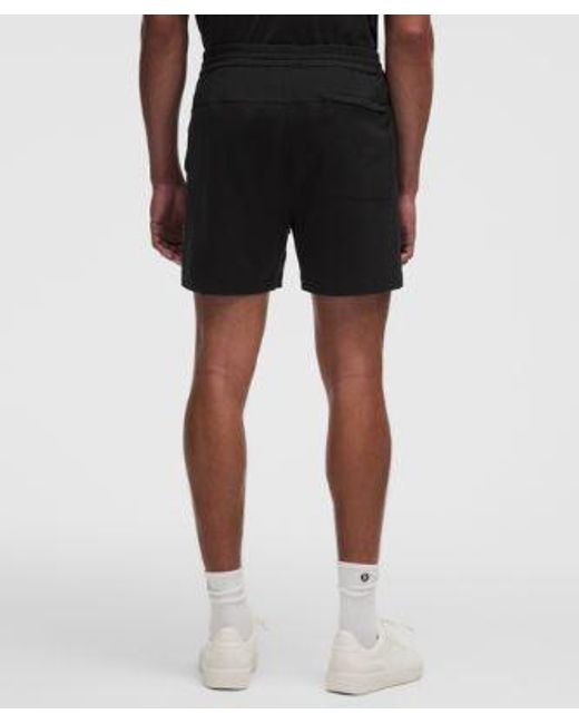 lululemon athletica Black Soft Jersey Short 5" for men