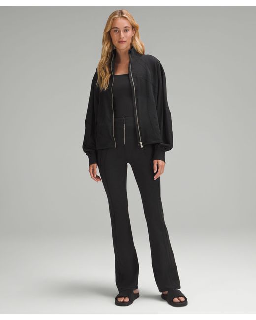 lululemon Define Zip-front High-rise Flared Pants in Black