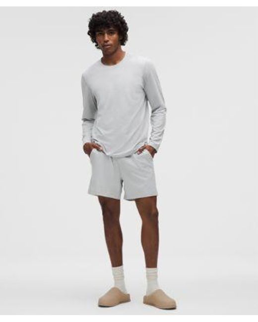 lululemon athletica Gray Soft Jersey Short 5" for men