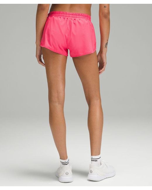 lululemon athletica Hotty Hot Low-rise Lined Shorts - 2.5" - Color Neon/pink - Size 10