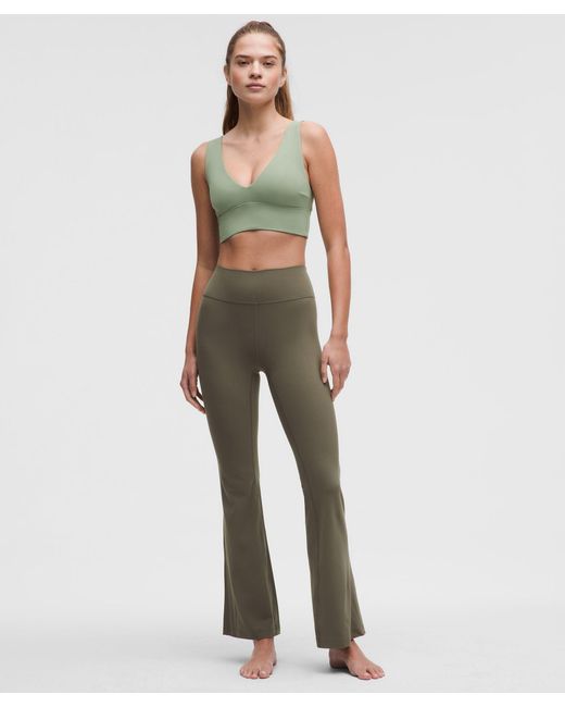 lululemon athletica Green Groove High-Rise Nulu Flared Pants Short