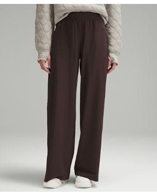 lululemon athletica Brown Swift Mid-rise Wide-leg Pants