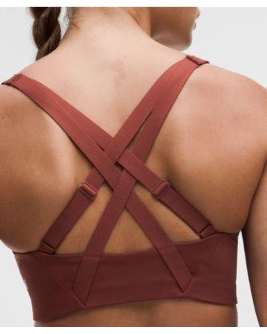 lululemon athletica Red – Energy Zip-Front Sports Bra High-Support, B–G Cups – – Size 10
