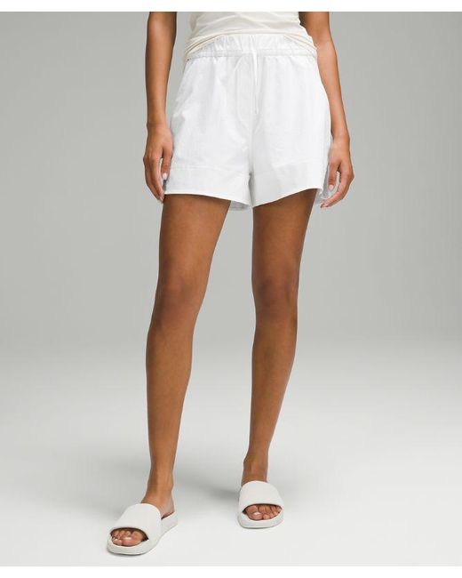 lululemon athletica Cinchable Waist High-rise Woven Shorts - 3.5" - Color White - Size 3xs