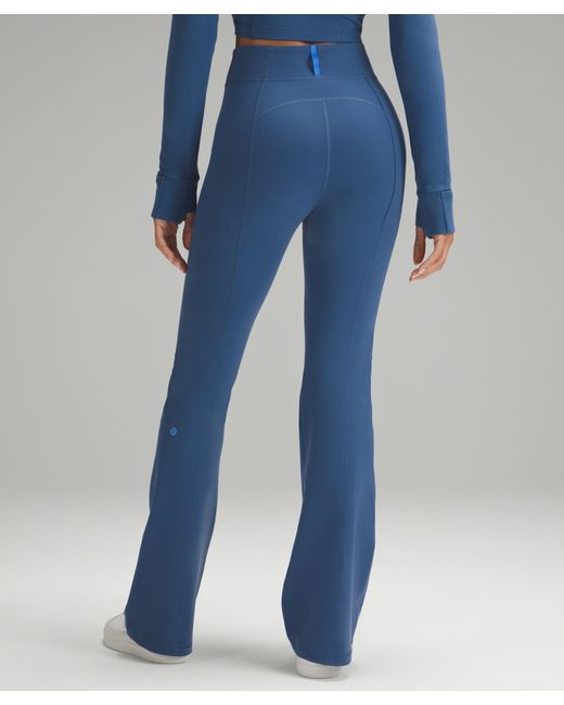lululemon athletica Define Zip-front High-rise Flared Pants in Blue