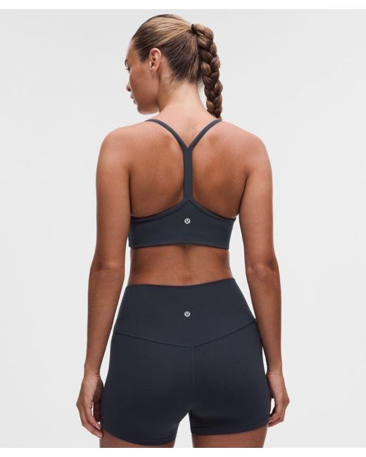 lululemon athletica Blue Flow Y Bra Light Support, C/D Cup