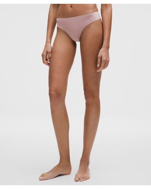 lululemon athletica Gray – Invisiwear Mid-Rise Thong Underwear 5 Pack – – Size Large
