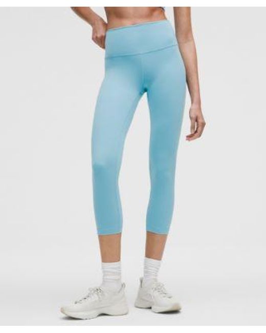 lululemon athletica Blue – Wunder Train High-Rise Crop Leggings – 21" – – Size 4