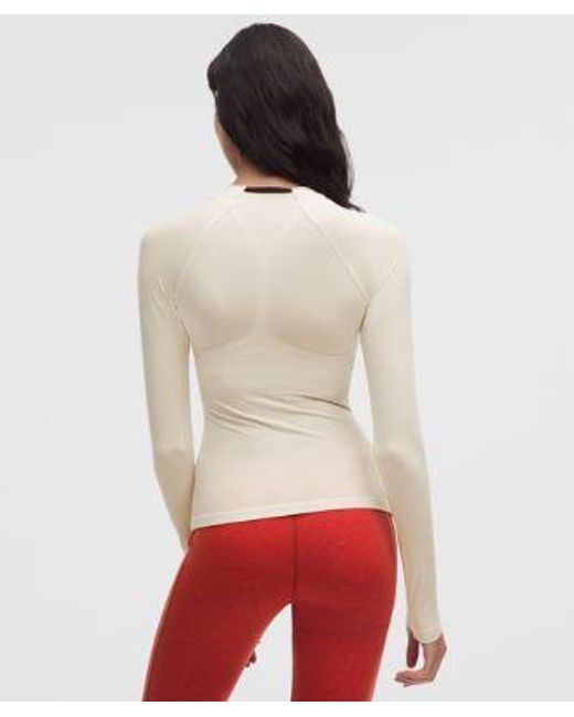 lululemon athletica Red – Merino Crewneck Base Layer – Wool-Blend – – Size Large