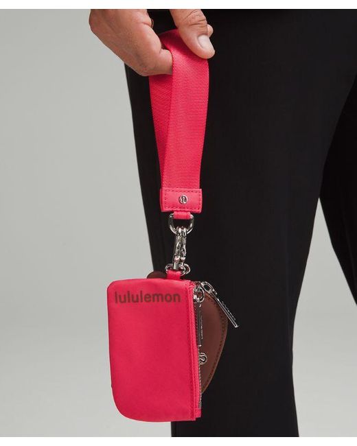 lululemon athletica Pink – Dual Pouch Wristlet Bag –