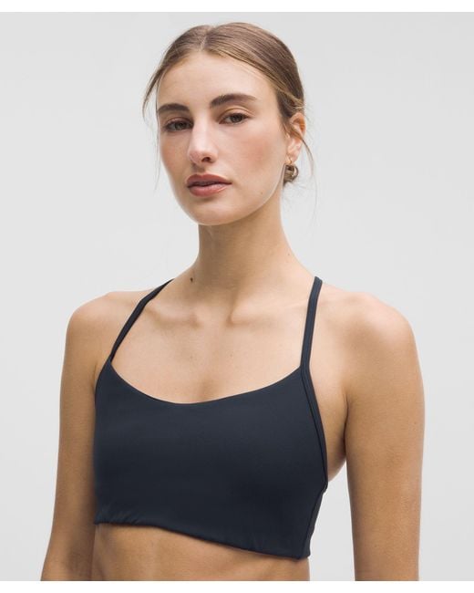 lululemon athletica Blue Flow Y Bra Light Support, A/B Cup