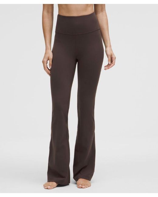 lululemon athletica Brown Groove Nulu Super-High-Rise Flared Pants Regular