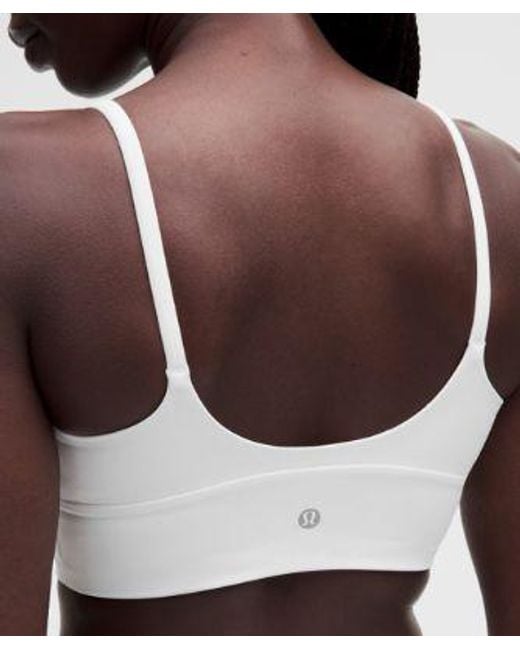 lululemon athletica White Focuser Scoop-Neck Bra Nulu