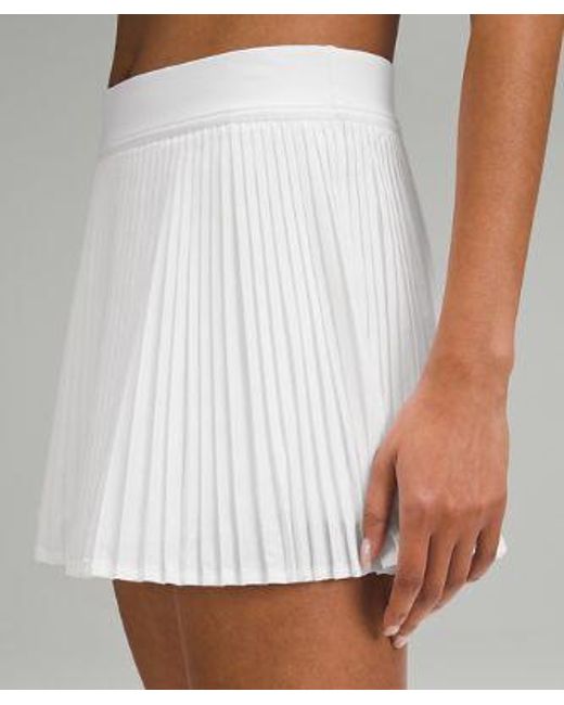 lululemon athletica White Varsity High-rise Pleated Tennis Skirt