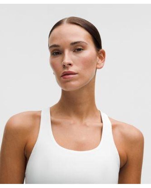 lululemon athletica White Wunder Train Mesh-Back Bra