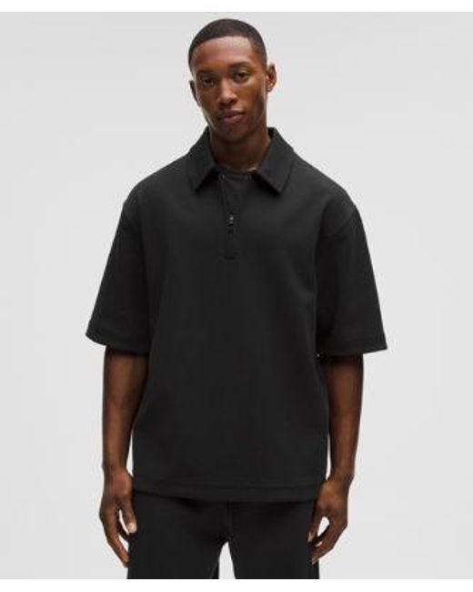 lululemon athletica Black Grand Standard Short-Sleeve Polo for men