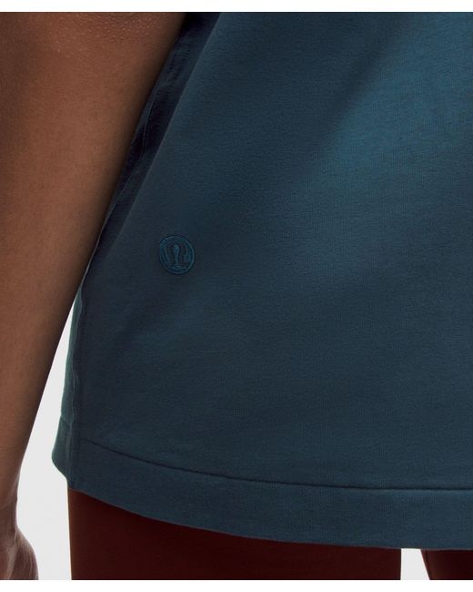 lululemon athletica Blue All Yours Organic Cotton Tank Top